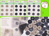 Classic Utility Sewing Buttons - #36