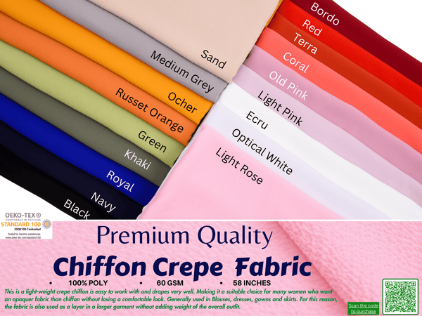 Chiffon Crepe Fabric - G.k Fashion Fabrics