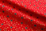 Christmas 100% Cotton Metallic Prints - G.k Fashion Fabrics