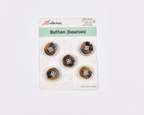 Classic 4-Hole Resin Buttons - 15 - G.k Fashion Fabrics