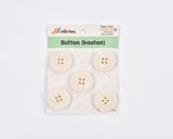 Classic Matte Resin 4-Hole Buttons - 21 - G.k Fashion Fabrics