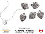 Clothing Pendant - "Made with Love", 5 pcs pack, Clothing Label - G.k Fashion Fabrics