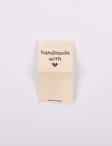 Clothing Sewing Label "handmade with ♥" - G.k Fashion Fabrics