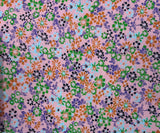 Bamboo Viscose Blend Stretch Woven Fabric – Ditsy Small Floral Print - 7068/7024