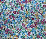 Bamboo Viscose Blend Stretch Woven Fabric – Ditsy Small Floral Print - 7068/7024