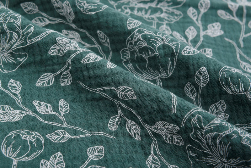 Cotton Double Gauze Vintage Floral Print - G.k Fashion Fabrics