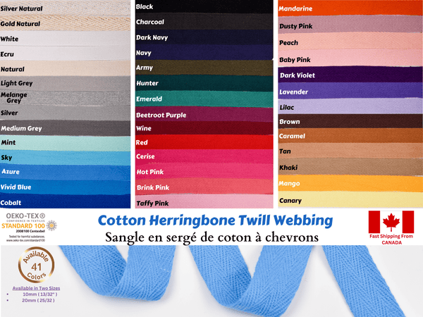 Cotton Herringbone Twill Webbing - G.k Fashion Fabrics