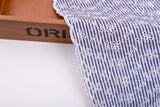 Cotton Lawn Stripe Eyelet Embroidery Fabric - 8020 - G.k Fashion Fabrics