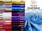 Crushed Velvet fabric, Panne Velour Fabric, 100% Polyester Velvet - G.k Fashion Fabrics