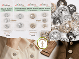 Crystal Rhinestone Buttons - 22 - G.k Fashion Fabrics