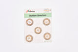 Crystal Rim Pearl Buttons- 44 - G.k Fashion Fabrics