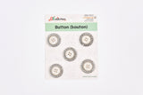 Crystal Rim Pearl Buttons- 44 - G.k Fashion Fabrics