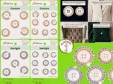 Crystal Rim Pearl Buttons- 44 - G.k Fashion Fabrics