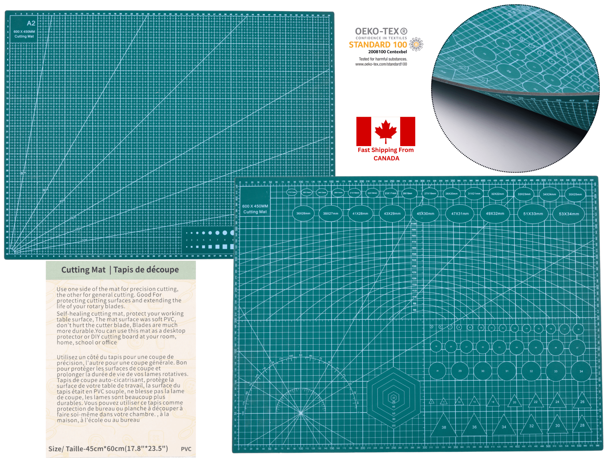 Cut Tile Mat Cutting Mat - A2 size, PVC Self Healing Cutting Mat – G.k Fashion Fabrics