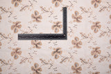 Desert Bloom Linen Cotton Sequin Embroidered Fabric – Artisan Floral Embroidery Natural Fabric - G.k Fashion Fabrics