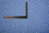 Doodle Petals Print - Washed Cotton Denim Chambray Fabric-20999 - G.k Fashion Fabrics