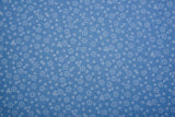 Doodle Petals Print - Washed Cotton Denim Chambray Fabric-20999 - G.k Fashion Fabrics