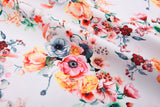 Double Layer Soft Crepe Stretch Botanical Garden Floral Print Fabric - G.k Fashion Fabrics