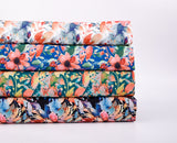 Double Layer Soft Crepe Stretch Chroma Flora Print Fabric - G.k Fashion Fabrics