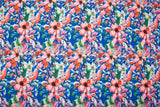 Double Layer Soft Crepe Stretch Chroma Flora Print Fabric - G.k Fashion Fabrics