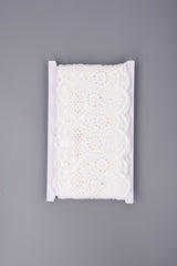 Double Scalloped Cotton Embroidery Lace Trim – Geometric & Floral Broderie Anglaise – 6 - G.k Fashion Fabrics