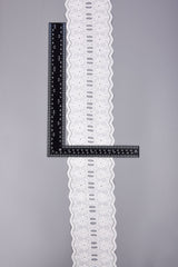 Double Scalloped Floral Cotton Eyelet Trim – 21 - G.k Fashion Fabrics