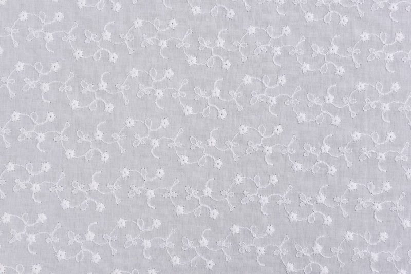 Dyed 100 % Cotton Eyelet Voile Embroidery - G.k Fashion Fabrics