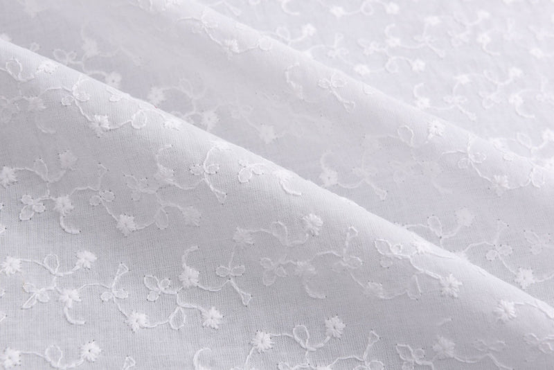 Dyed 100 % Cotton Eyelet Voile Embroidery - G.k Fashion Fabrics