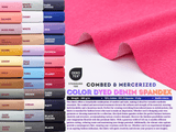 Dyed Color Denim Fabric - Combed and Mercerized - G.k Fashion Fabrics