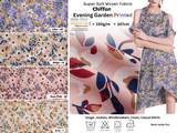Evening Garden Chiffon Printed Fabric - G.k Fashion Fabrics