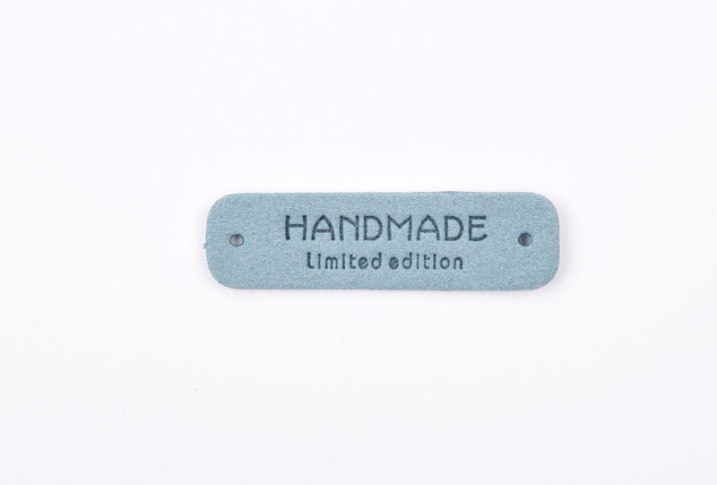 Faux Suede Clothing Label - "Handmade Limited Edition" - G.k Fashion Fabrics