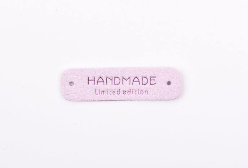 Faux Suede Clothing Label - "Handmade Limited Edition" - G.k Fashion Fabrics