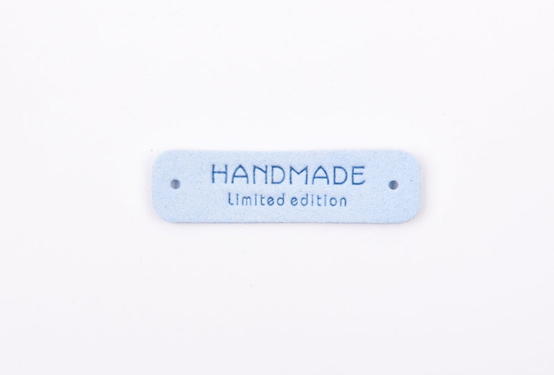 Faux Suede Clothing Label - "Handmade Limited Edition" - G.k Fashion Fabrics