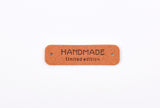 Faux Suede Clothing Label - "Handmade Limited Edition" - G.k Fashion Fabrics