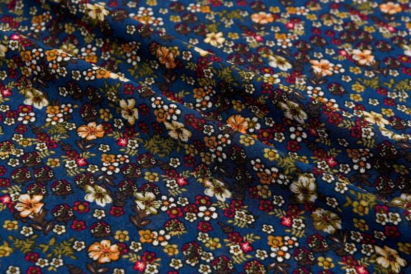 Floral Finesse Chiffon Georgette Digital Print Fabric - #259 - G.k Fashion Fabrics