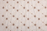 Floral Trellis Linen Cotton Embroidered Fabric – Artisan Floral Embroidery Natural Fabric - G.k Fashion Fabrics