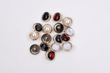 Gemstone Style Shank Buttons -13 - G.k Fashion Fabrics