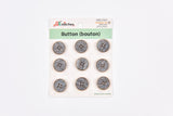 Geometric Grey Marble Buttons- 45 - G.k Fashion Fabrics