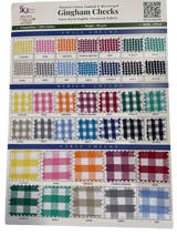 Gingham Checks Washed Cotton Fabric - GK 6599 - G.k Fashion Fabrics