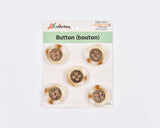 Gold Filigree Resin Buttons - 27 - G.k Fashion Fabrics