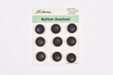 Gold Rim Contrast Buttons- 41 - G.k Fashion Fabrics