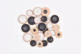 Gold Rim Contrast Buttons- 41 - G.k Fashion Fabrics