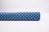 Heart Dot Print - Washed Cotton Denim Chambray Fabric-20995 - G.k Fashion Fabrics
