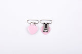 Heart Shape Suspender Clips - 25mm - G.k Fashion Fabrics