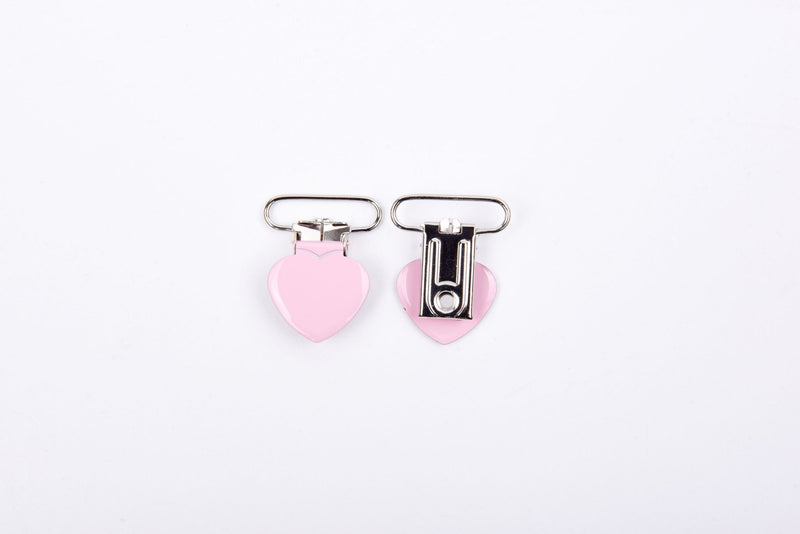 Heart Shape Suspender Clips - 25mm - G.k Fashion Fabrics