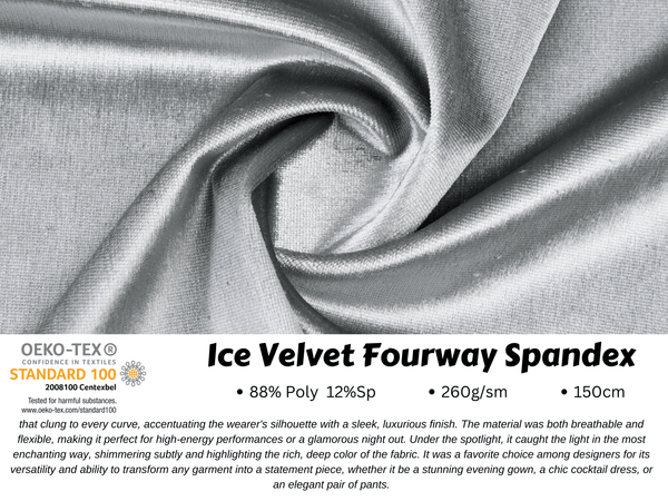 Ice Velvet Fourway Spandex - G.k Fashion Fabrics