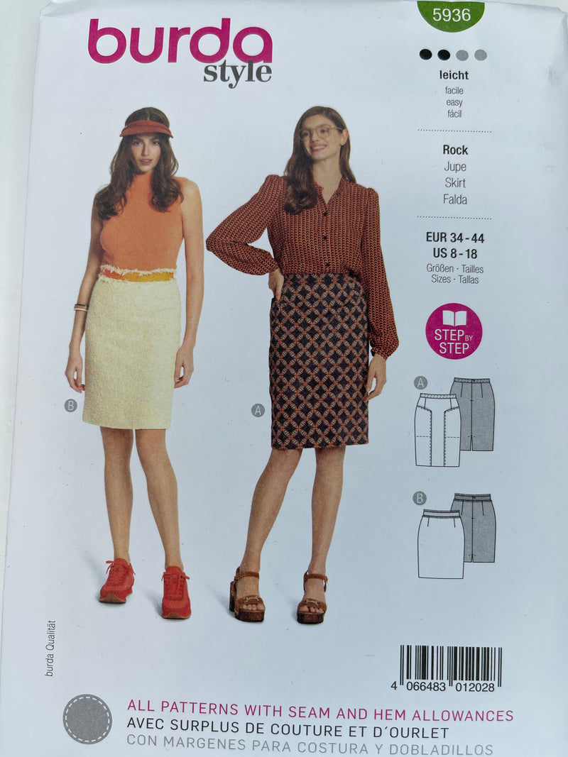 BURDA Women Skirt Pattern - 5936
