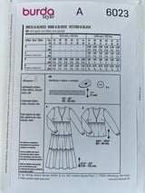BURDA Women Dress & Blouse Pattern - 6023