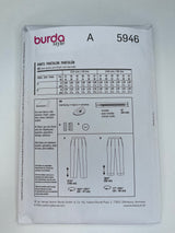 Burda Women Pants Pattern - 5946 - G.k Fashion Fabrics