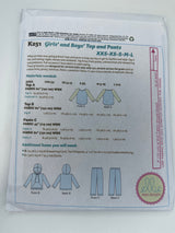 Kwik Sew KIDS Girls' and Boys' top & pants K251
